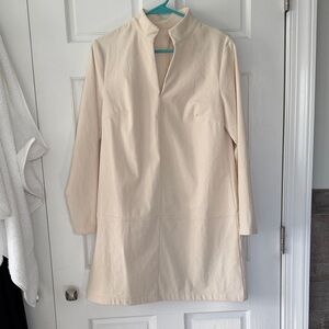 Tnuck dupe Cream Long Sleeve Dress
